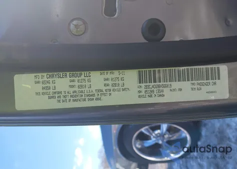 2011 Dodge Challenger from USA, damaged, VIN 2B3CJ4DG9BH566019